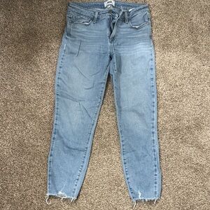 PAIGE Light Blue Verdugo Crop Jeans